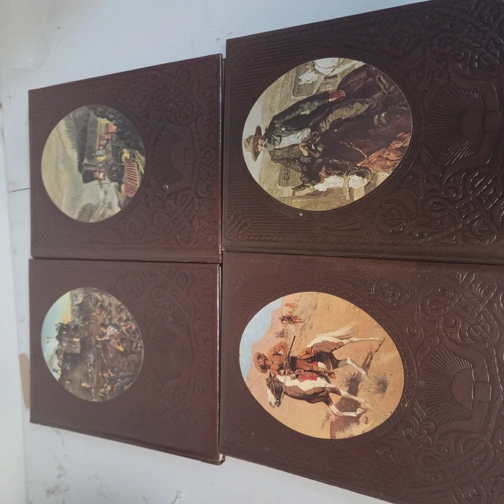 Lot of 4 Time Life Books The Old West The Texans Scouts Gunfighters Railroaders